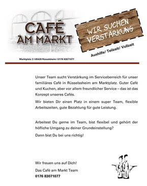 Stellenangebot von Café am Markt